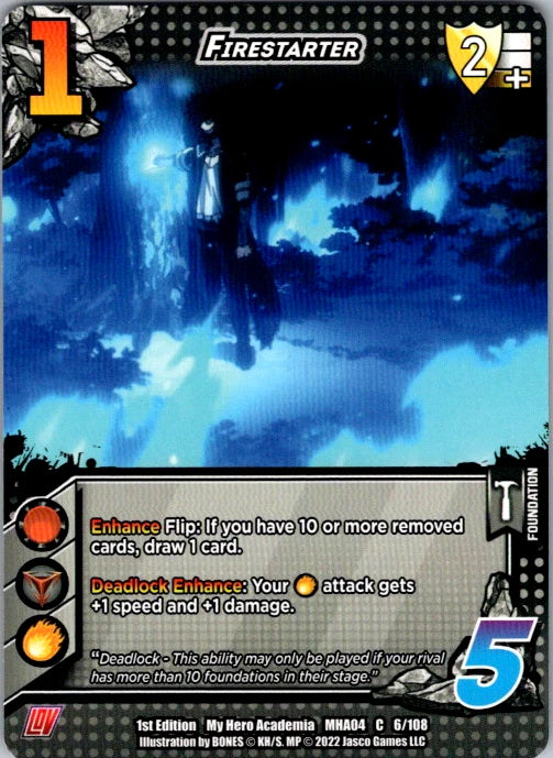 Firestarter Unlimited Edition Normal Common UniVersus: My Hero Academia: League
