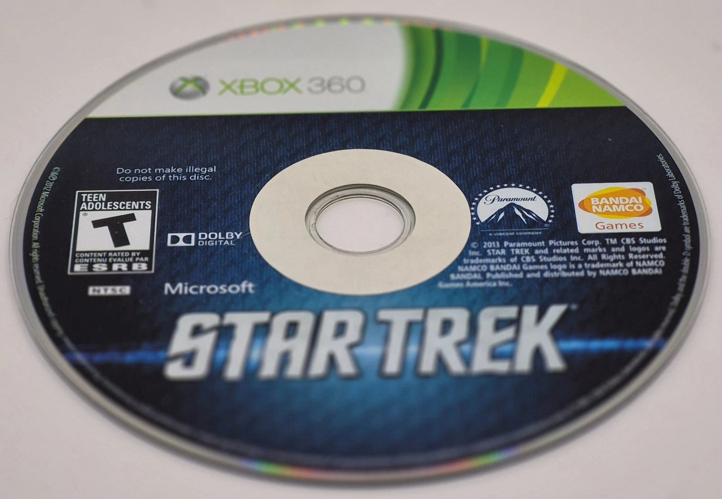 Star Trek (Microsoft Xbox 360, 2013)(TESTED WORKS)