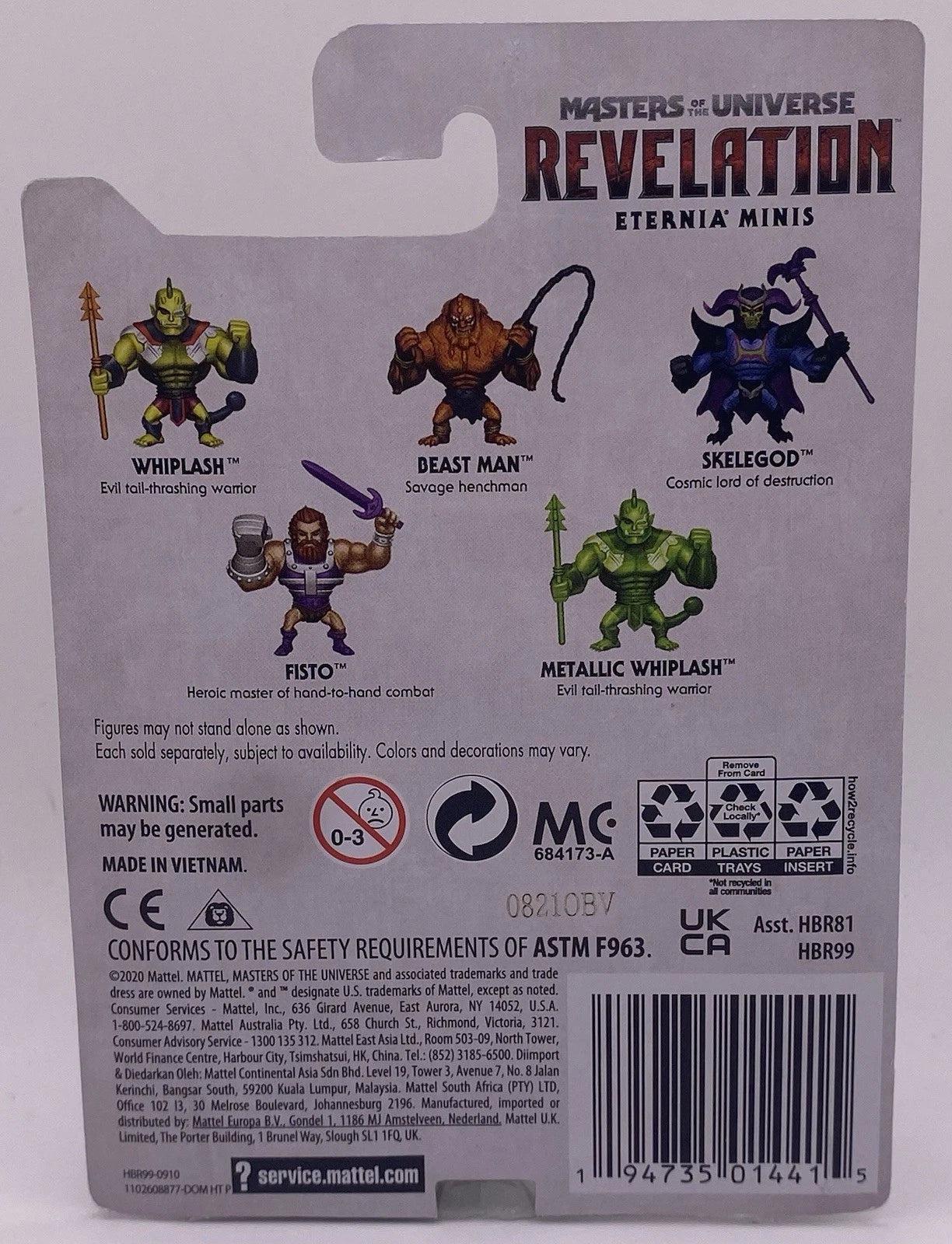 Masters of the Universe Revelation Eternia Minis Lot of 5 Whiplash Beast Man