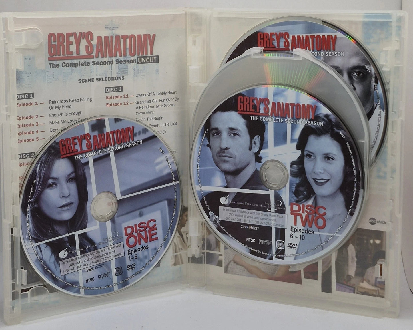 Grey's Anatomy: the Complete Second Season (DVD)(TESTED WORKS)