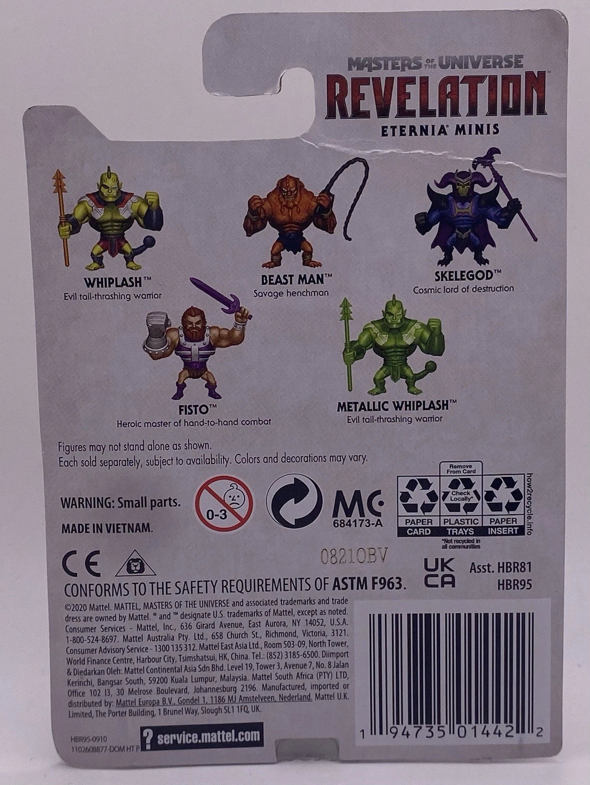 Masters of the Universe Revelation Eternia Minis Lot of 5 Whiplash Beast Man