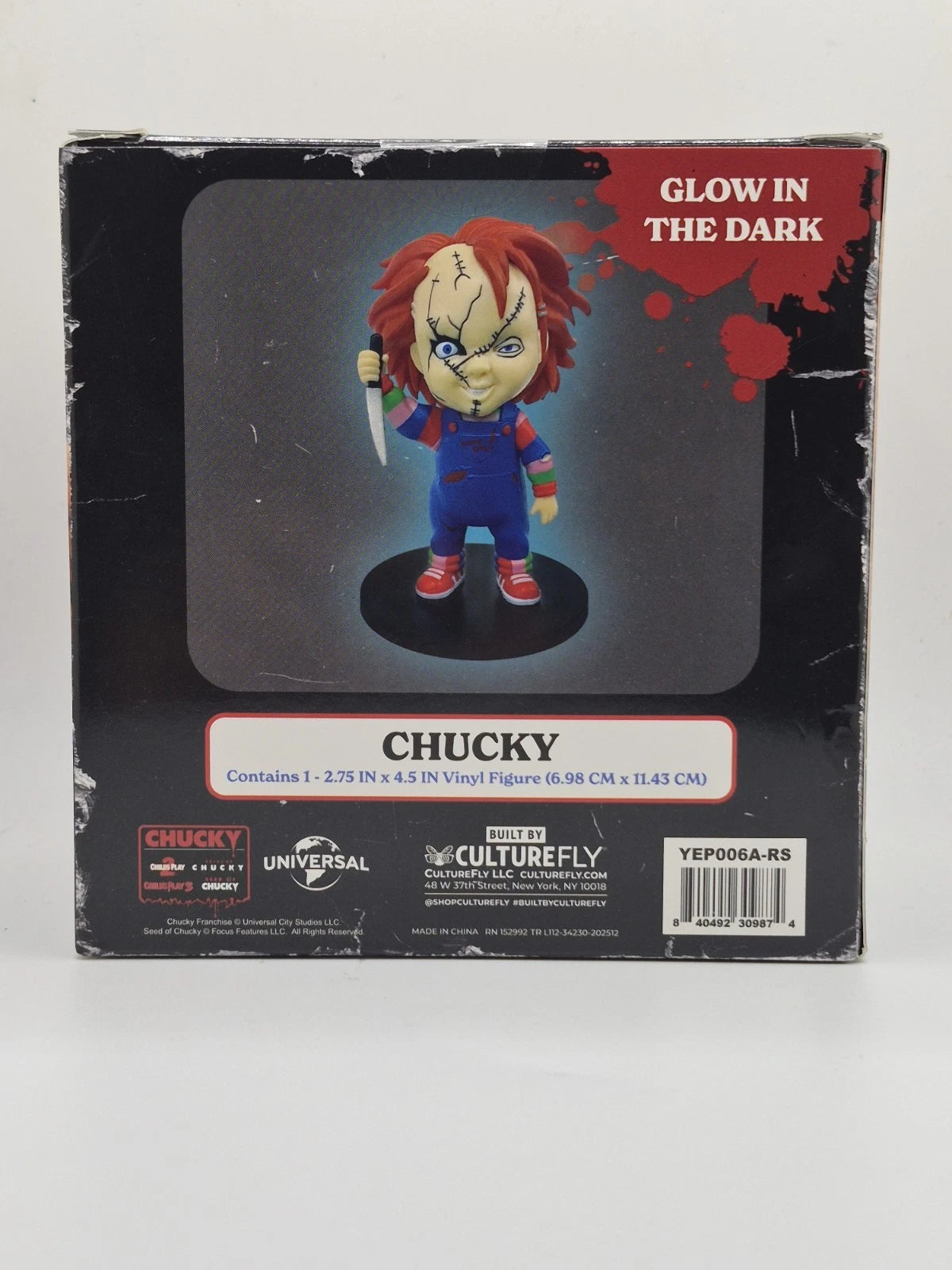 Culturefly Chucky 4.5 Inch Vinyl Figure Child's Play Halloween Gift NIB