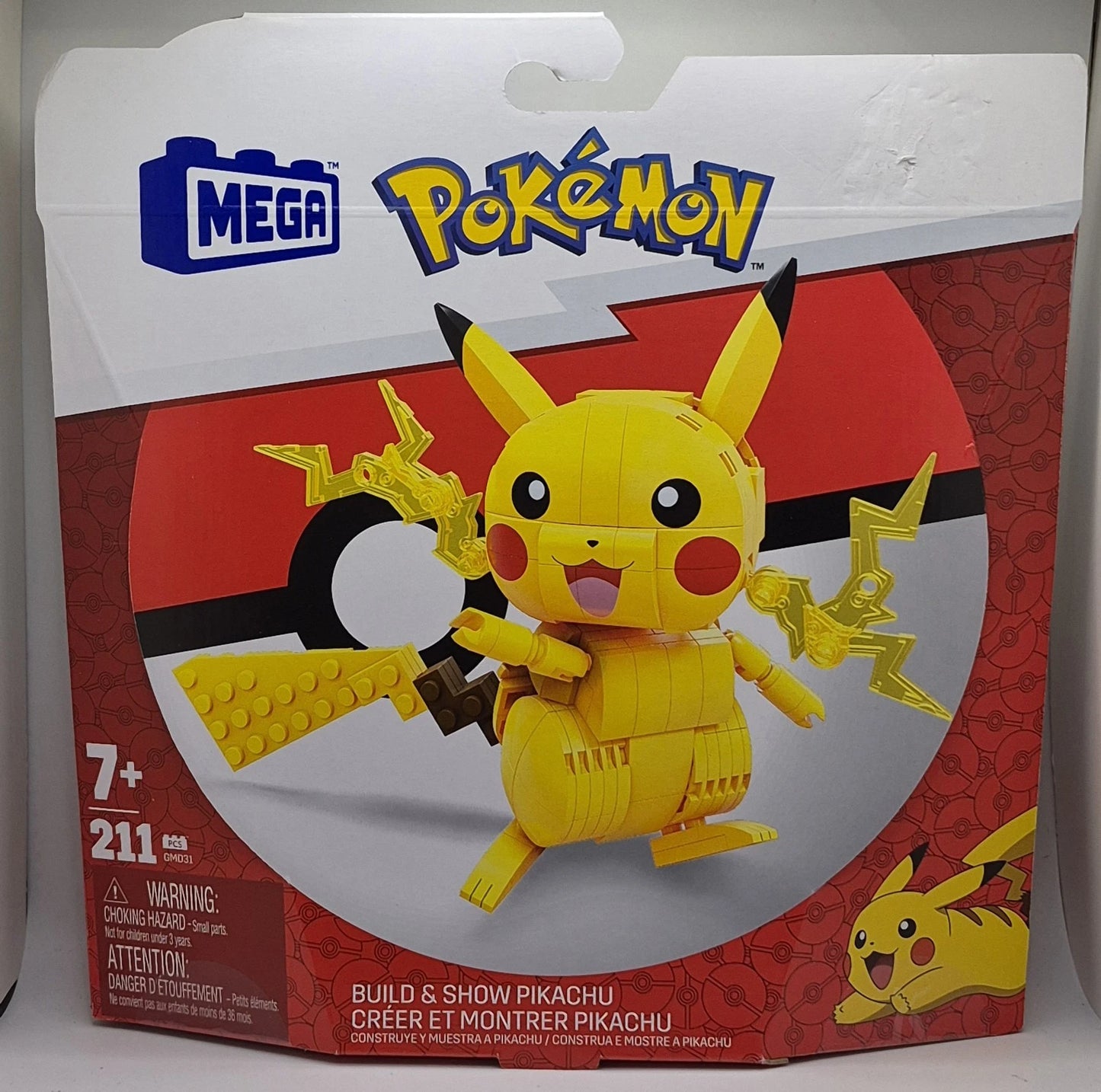Mega Pokemon Pikachu Build And Show Building Block Set - New / Sealed