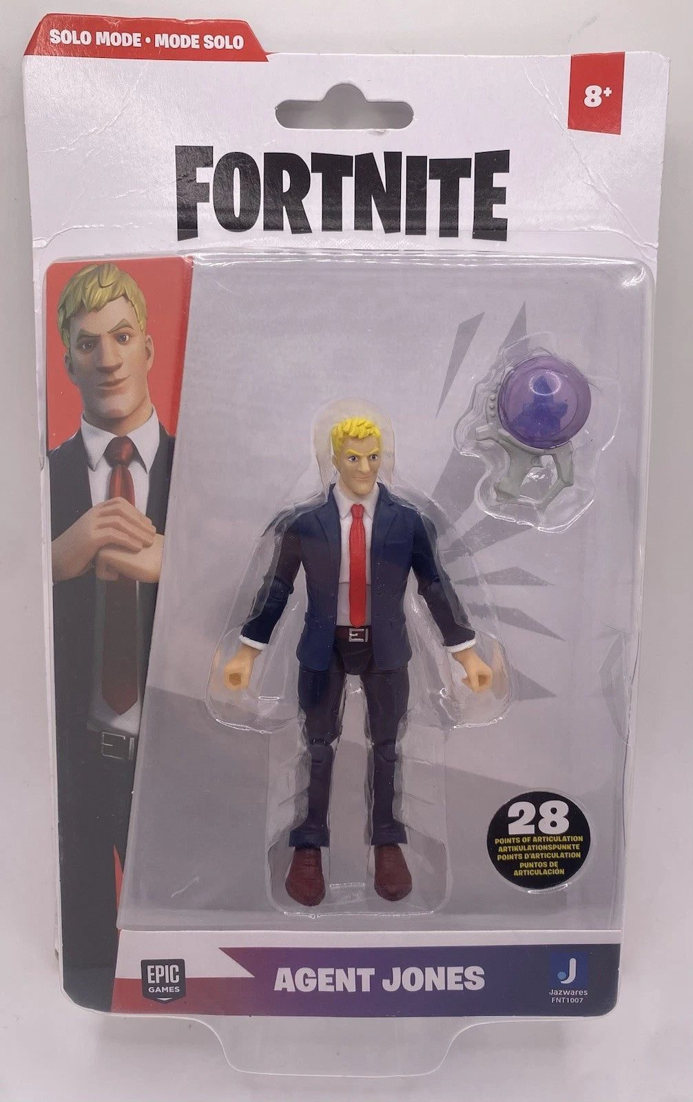 FORTNITE Solo Mode Agent Jones 4" Action Figure Jazwares Toys New And Sealed