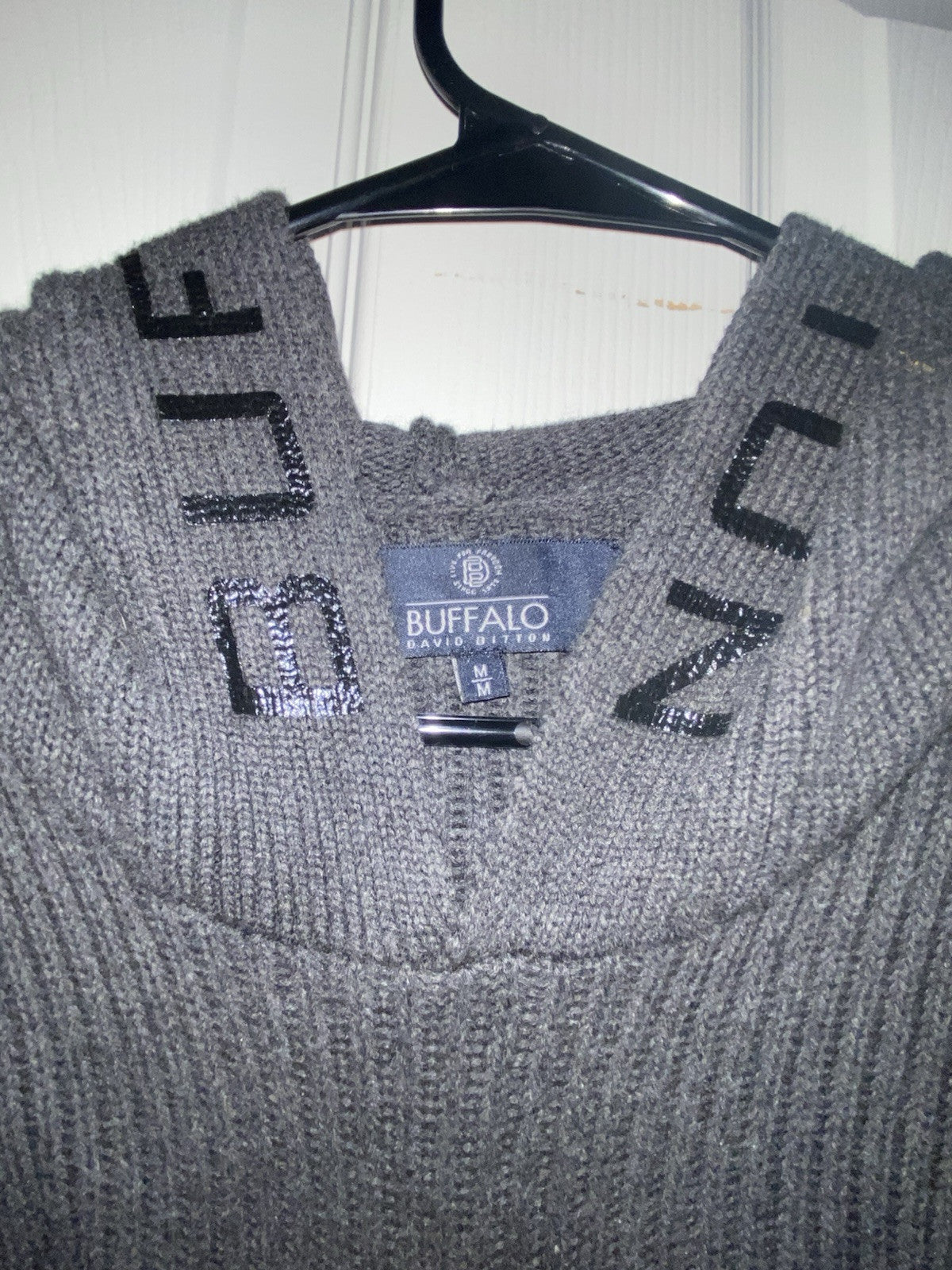 Buffalo David bitton Grey hoodie shirtSize:Medium 