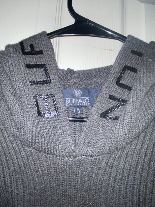 Buffalo David bitton Grey hoodie shirtSize:Medium 