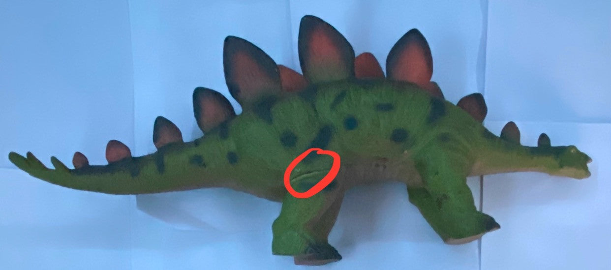 Dinosaur Large 16" Rubber stegosaurus Figure Toy