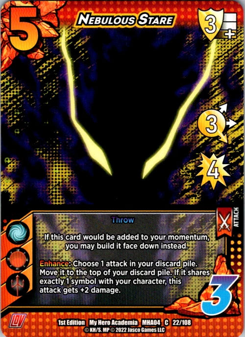 Nebulous Stare (XR) Unlimited Edition Foil Common Extra Rare UniVersus: My Hero Academy