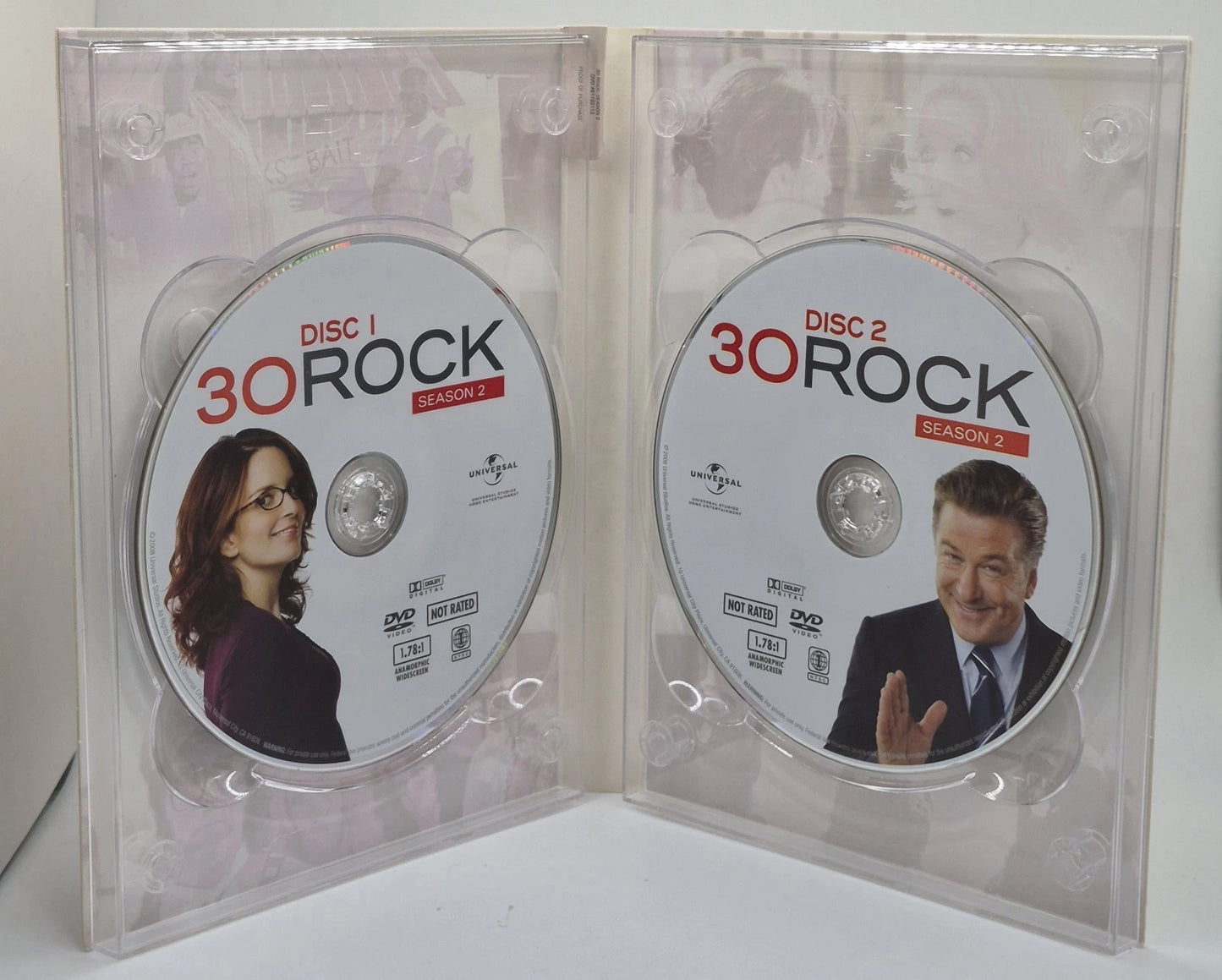 30 Rock: Season 2 (DVD, 2008, 2-Disc Set)(TESTED WORKS)