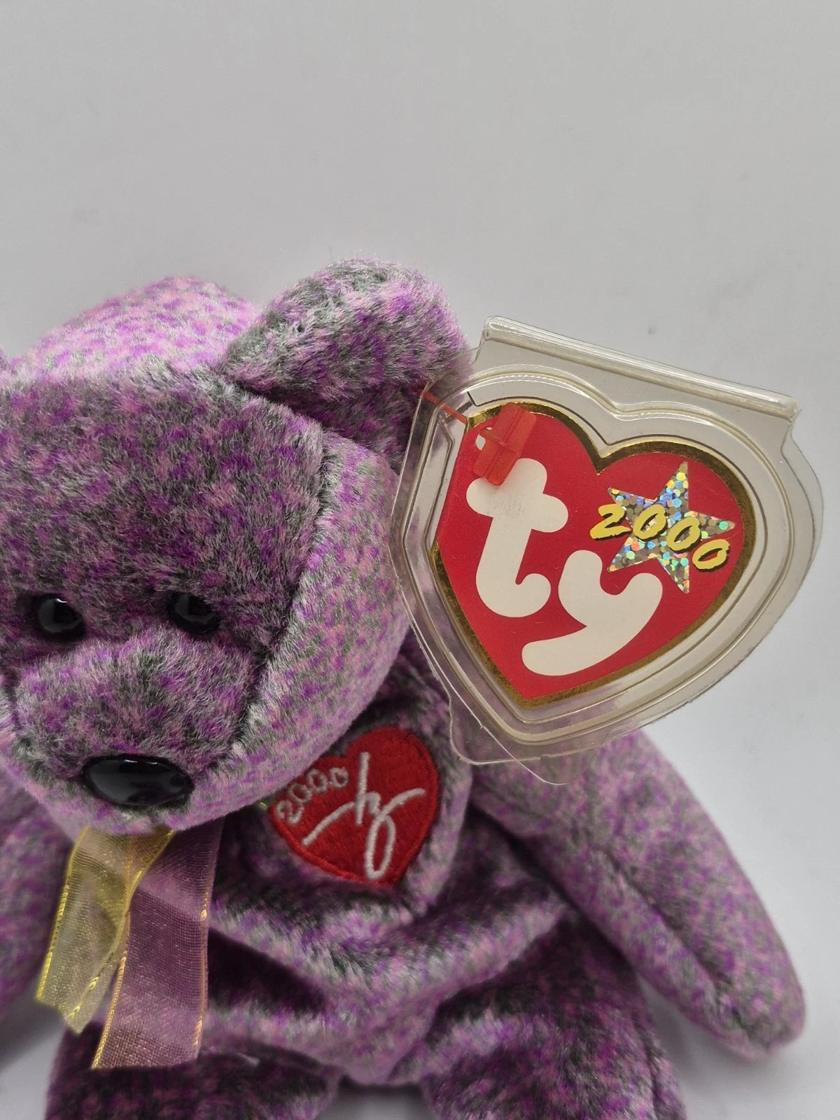 TY Beanie Baby - 2000 SIGNATURE BEAR (8.5 inch) - MWMTs Stuffed Animal Toy