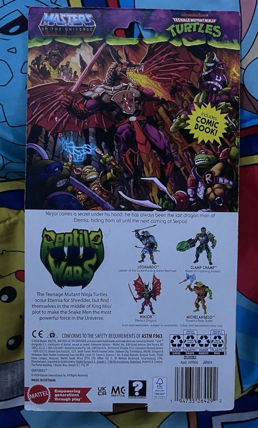 Masters Of The Universe Origins Turtles Of Grayskull Ninjor Devious Dragon New !
