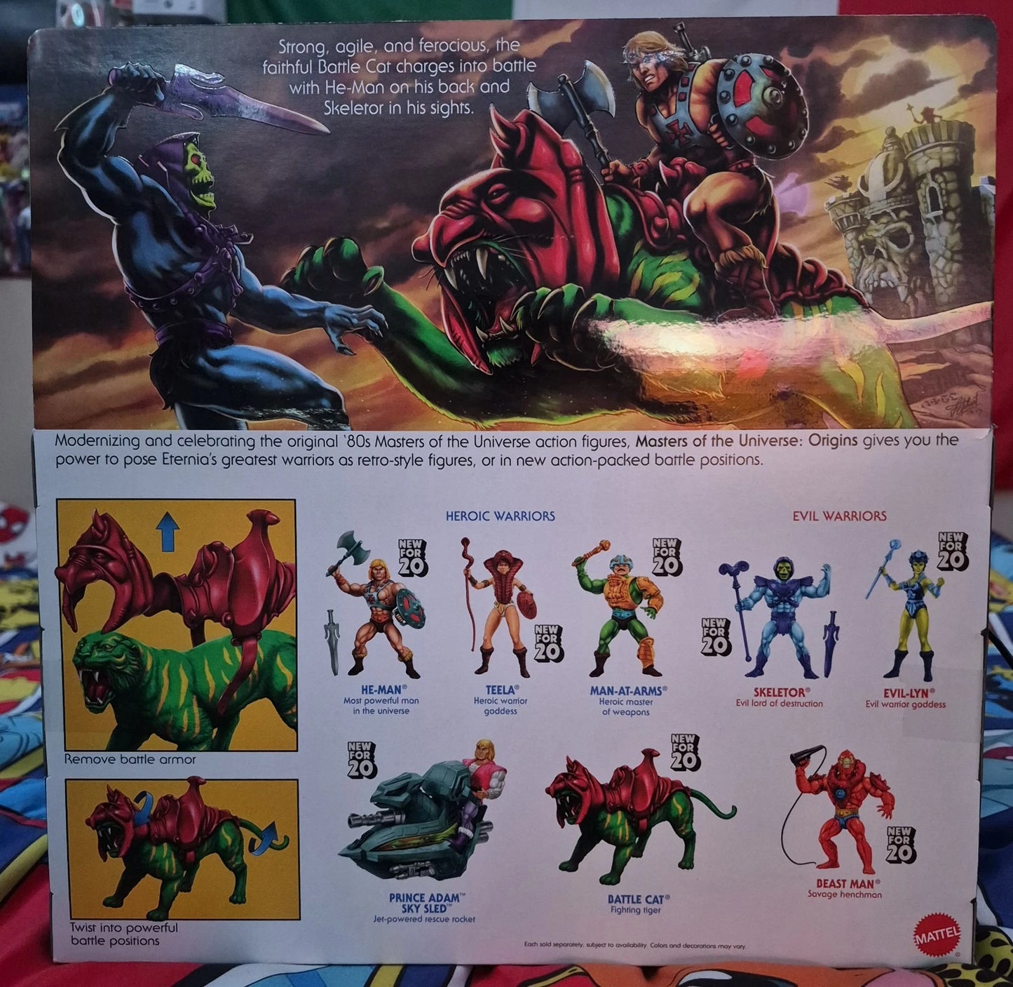 Masters of the Universe Origins Battle Cat 6.75 inch Action Figure Multicolor -