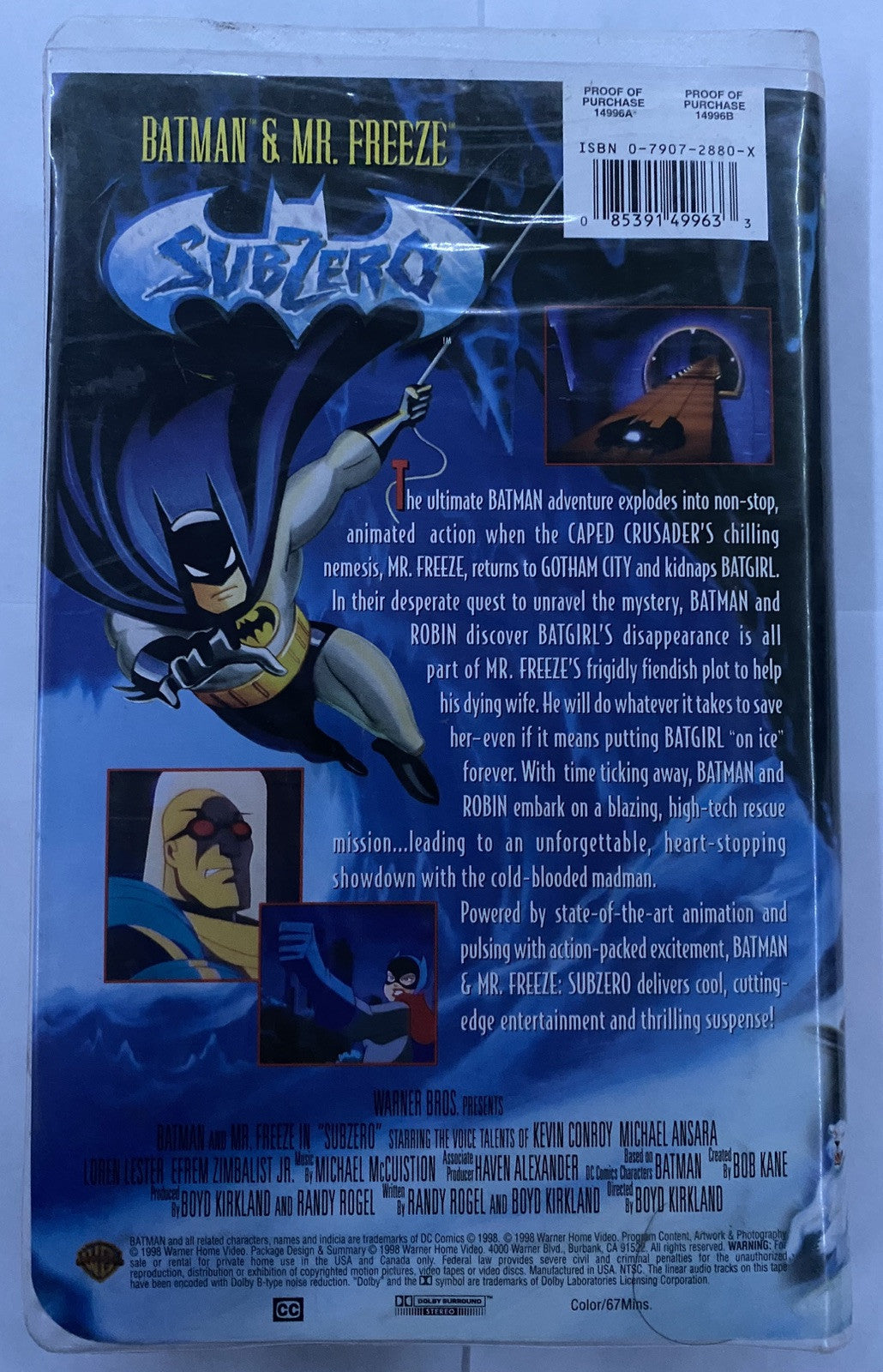 Batman & Mr. Freeze: SubZero (VHS, 1998)