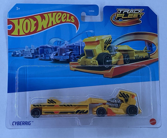 Mattel Hot Wheels track Fleet Cyberrig die cast Truck multi-color