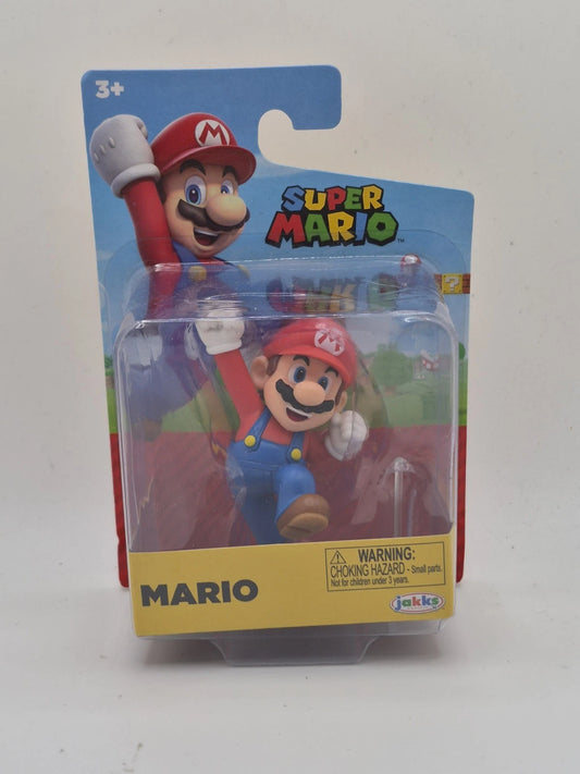 World of Nintendo Super Mario - Jumping Mario w/Stand 2.5" Figure Jakks Pacific