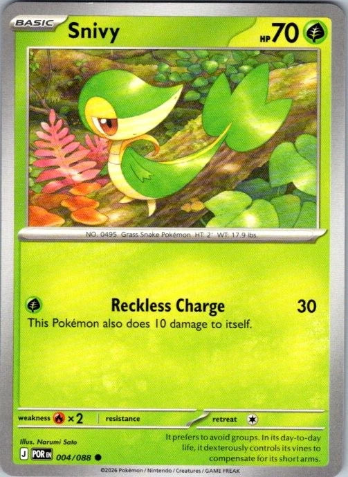 Snivy Common ME03: Perfect Order 004/088 NM