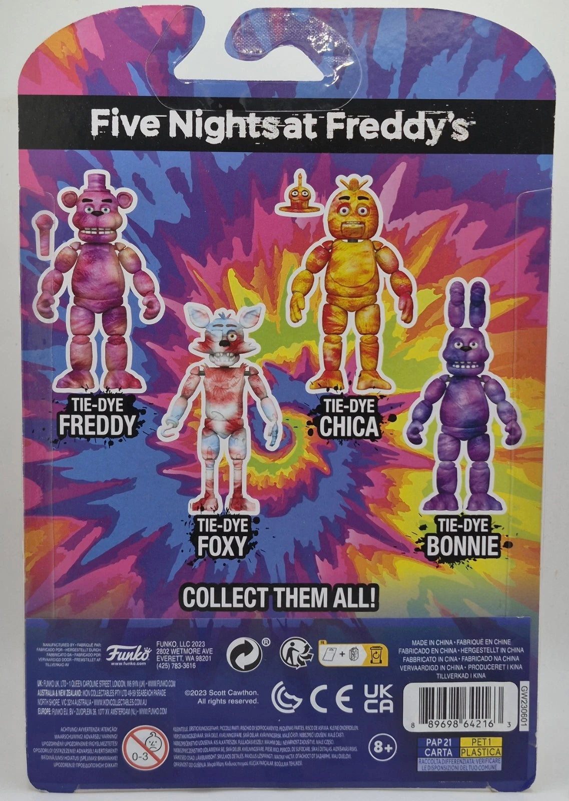 Funko Five Nights at Freddy's Tie-Dye Bonnie 6” Action Figure 2022 - Brand New