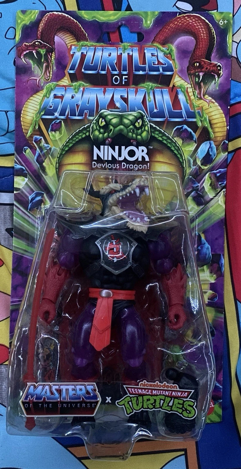 Masters Of The Universe Origins Turtles Of Grayskull Ninjor Devious Dragon New !