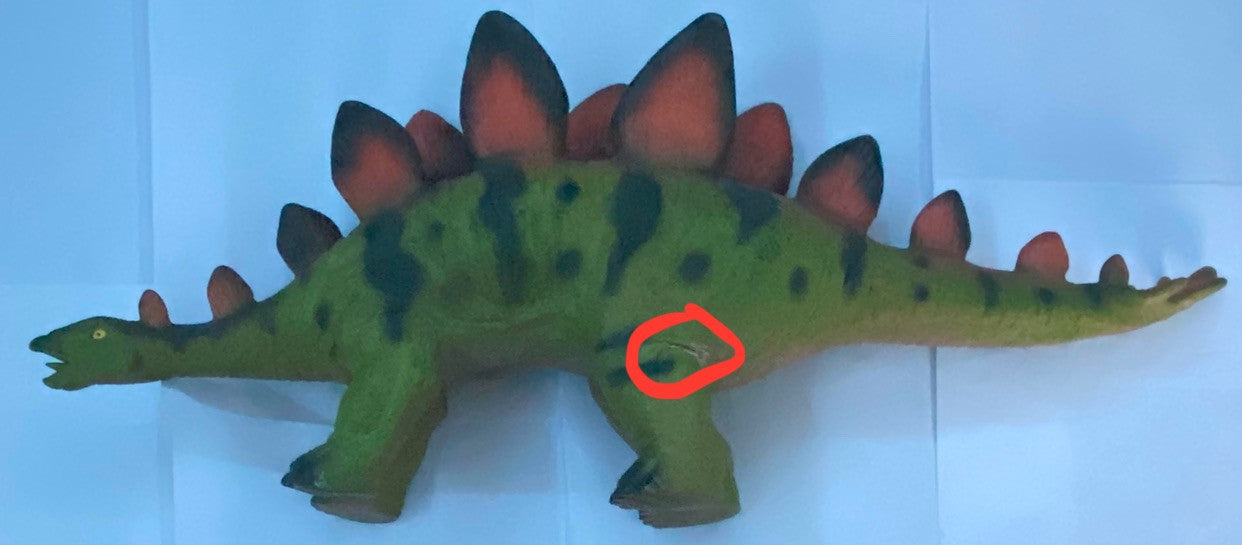 Dinosaur Large 16" Rubber stegosaurus Figure Toy