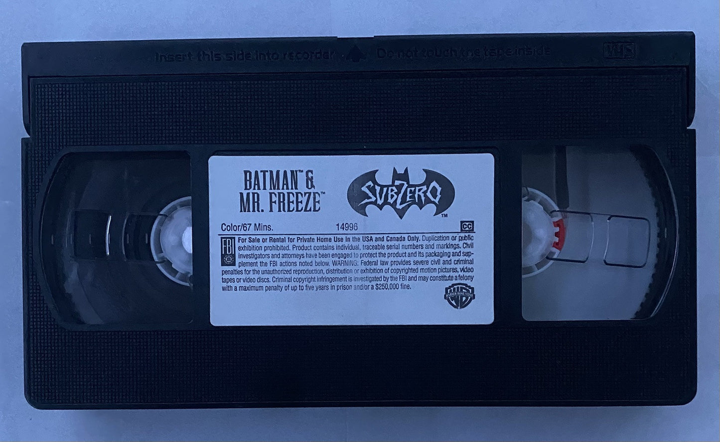 Batman & Mr. Freeze: SubZero (VHS, 1998)
