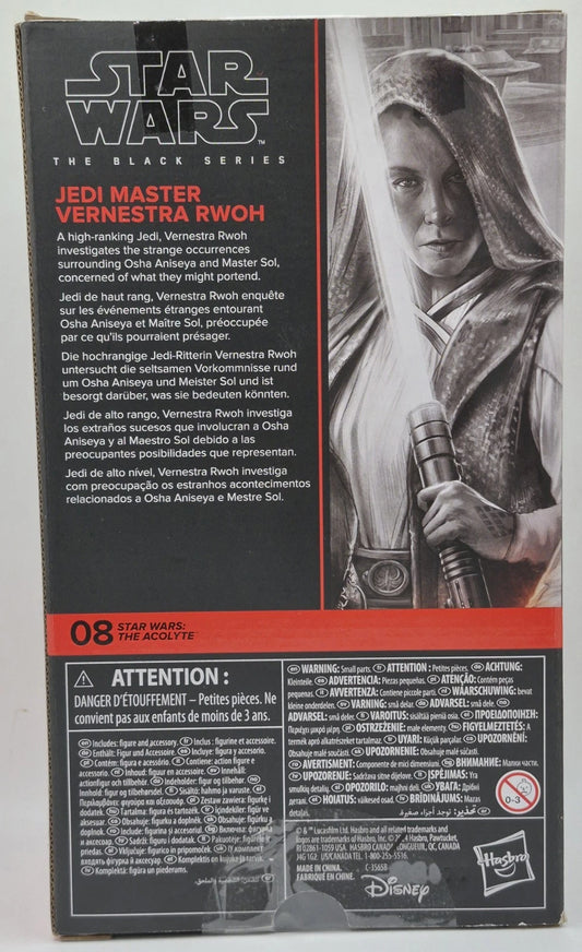 Star Wars Black Series Jedi Master Vernestra Rwoh 6" Figure Acolyte 2024 Hasbro