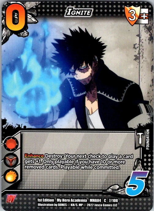 Ignite Unlimited Edition Normal Common UniVersus: My Hero Academia