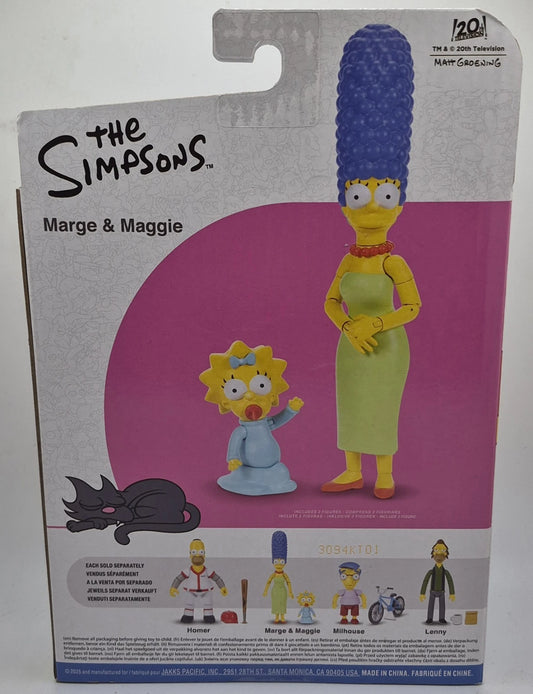 The Simpsons Marge & Maggie Artiulated Action 5" Figures Jakks 2025
