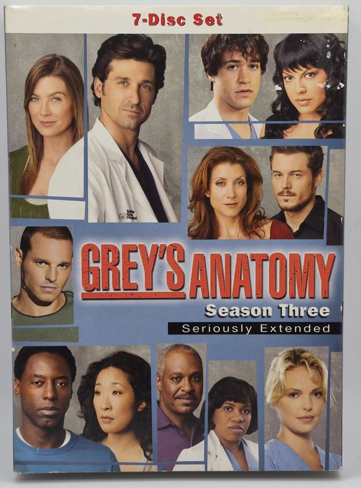 Grey's Anatomy: Season Three (Seriously Extended) (DVD, 2006)(TESTED WORKS)