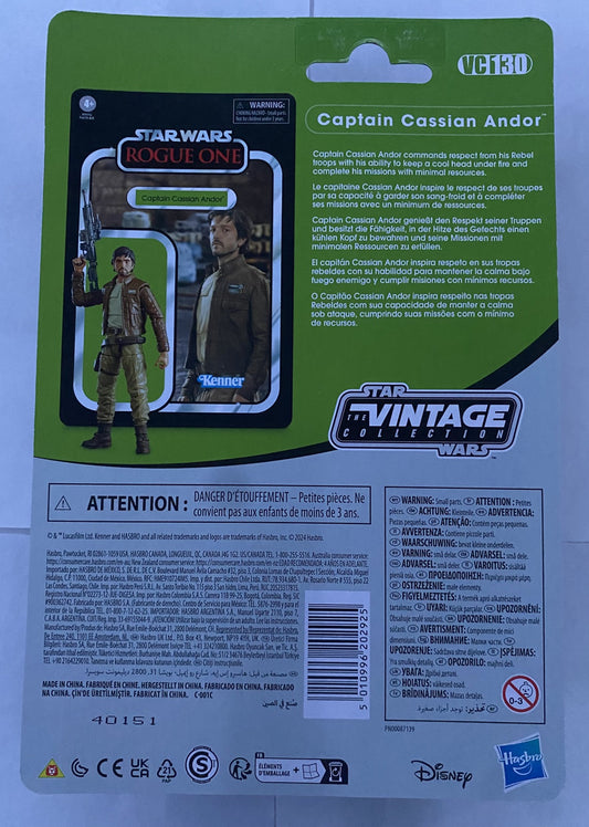 Star Wars Cassian Andor Vintage Collection Rogue One 2018 VC130 Figure 3.75" New