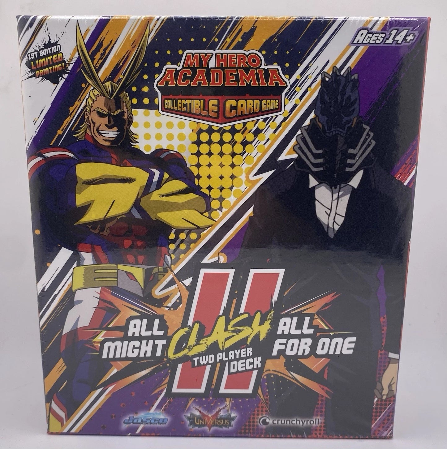 My Hero Academia Collectible Card Game All Might Versus All For One New Sealed!