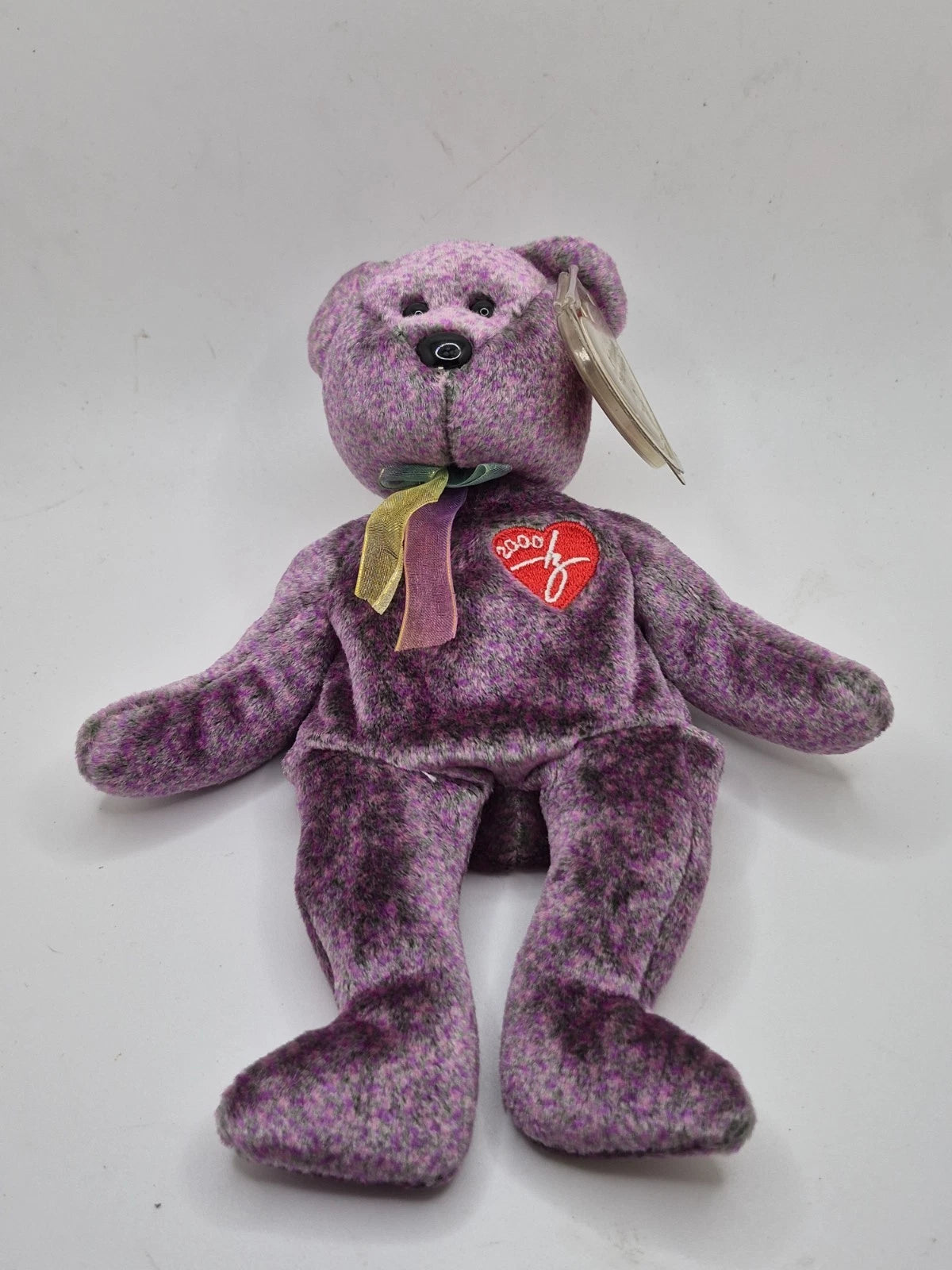 TY Beanie Baby - 2000 SIGNATURE BEAR (8.5 inch) - MWMTs Stuffed Animal Toy
