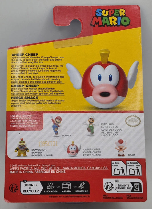 World Of Nintendo Super Mario 2.5" Jakks Collectible figure Cheep Cheep