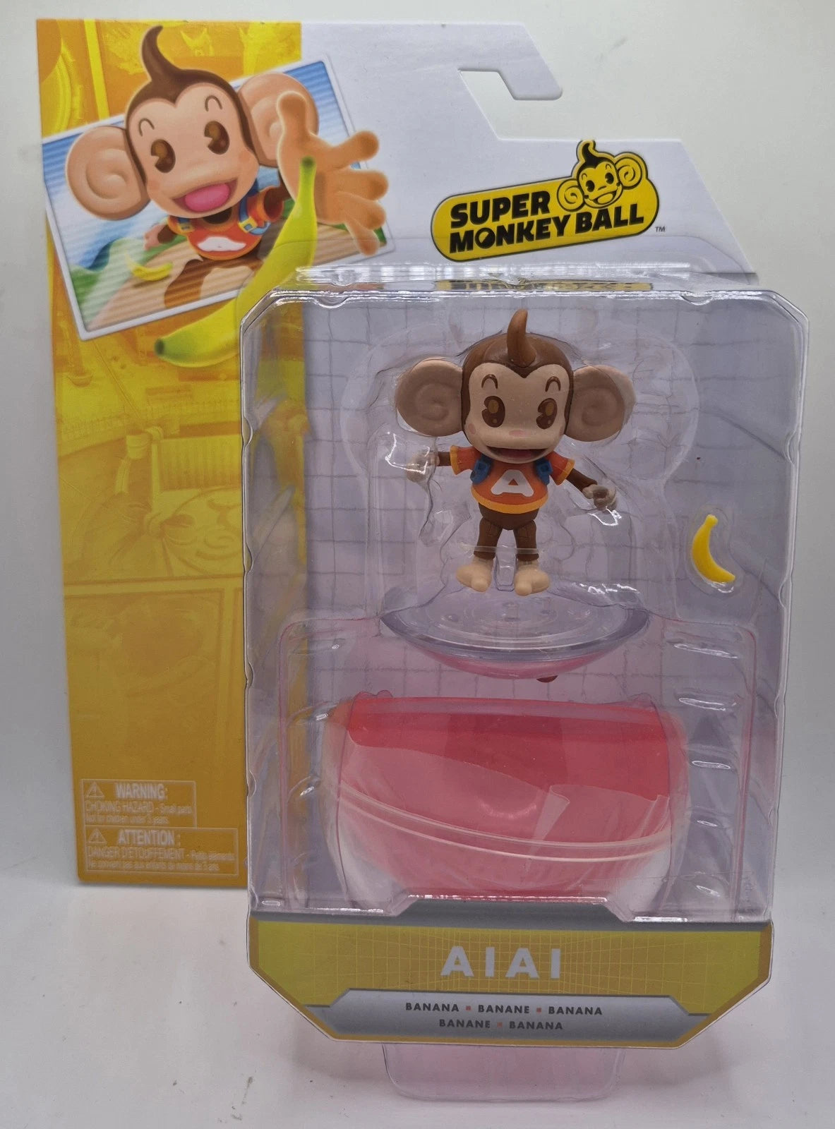 Jakks Pacific Super Monkey Ball AiAi W/ Banana Action Figure Brand New Sega Toy