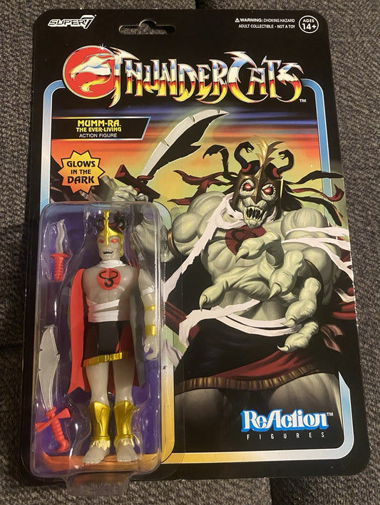 Super7 Mumm-Ra Glows in The Dark Thundercats Reaction Action Figure New!