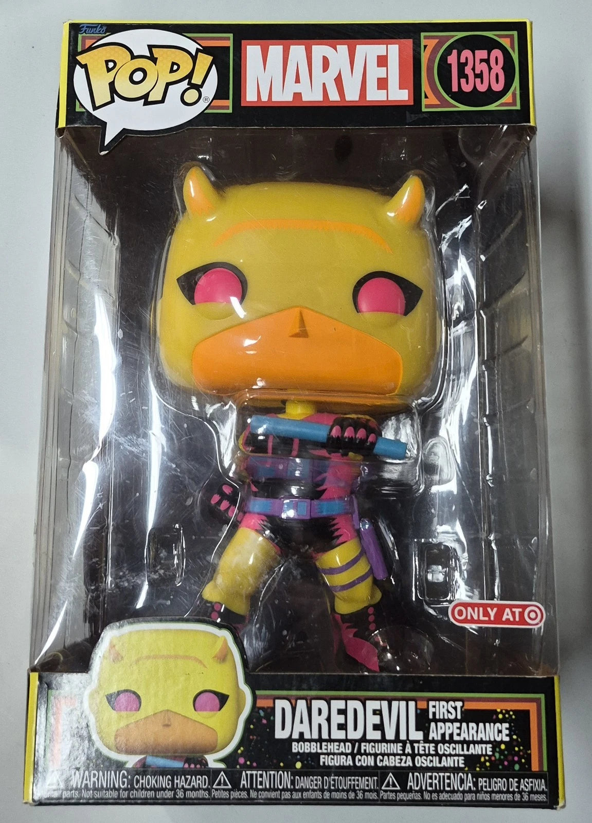 Funko Pop! Vinyl Jumbo 10 in: Marvel - Daredevil (Black Light) - Target