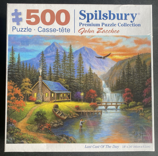 Spilsbury Premium Puzzle Collection John Zaccheo, Last Cast Of The Day 500pc