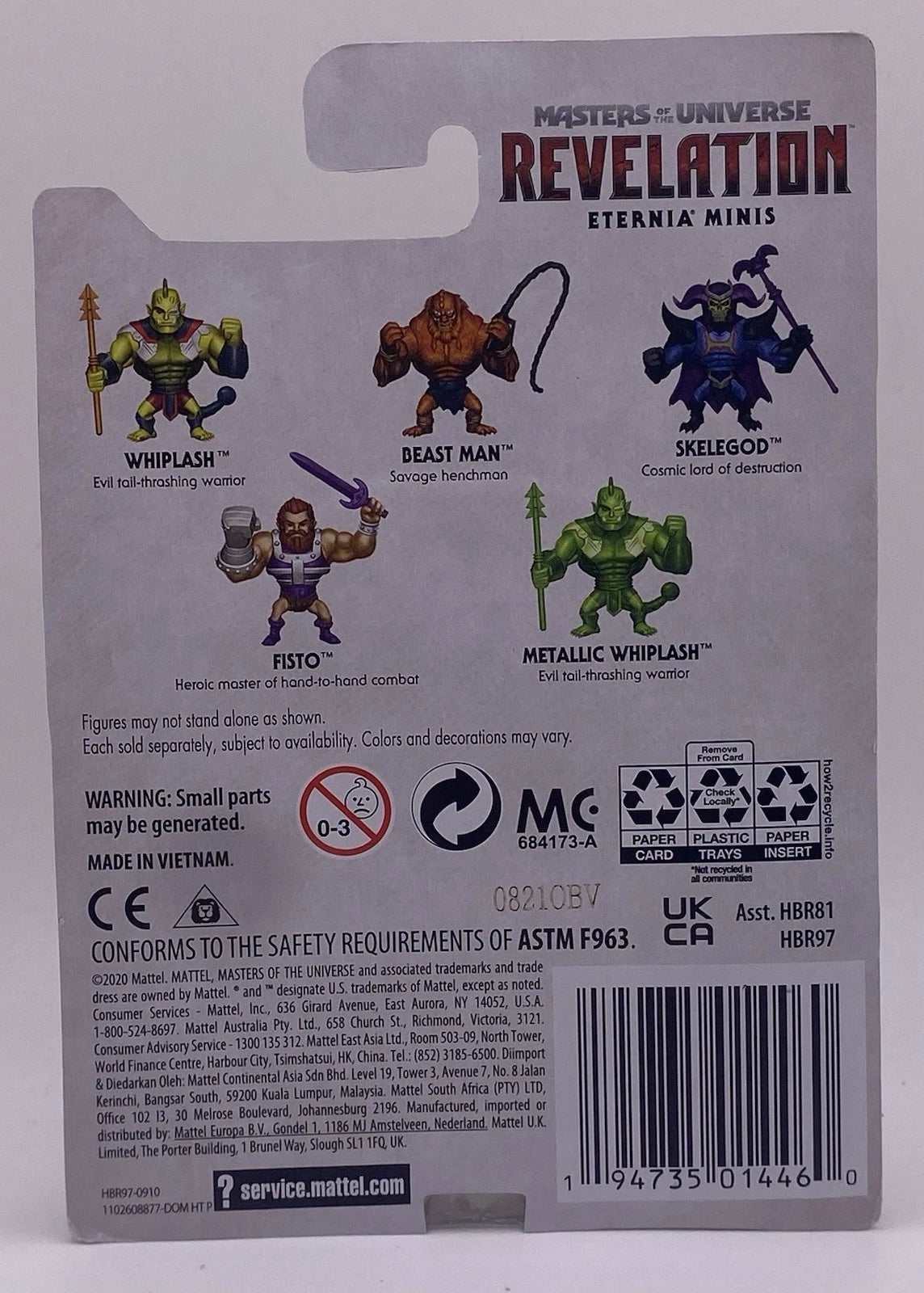 Masters of the Universe Revelation Eternia Minis Lot of 5 Whiplash Beast Man