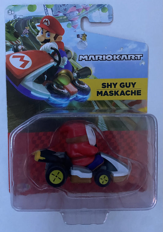 NEW Super Mario MarioKart SHY GUY MASKACHE IN KART RACER Mini Action Figure Toy