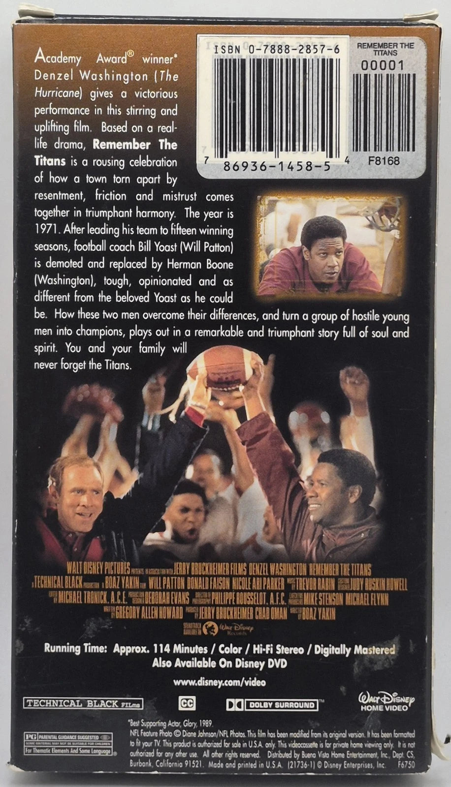 Remember the Titans (VHS, 2000)(TESTED Works)