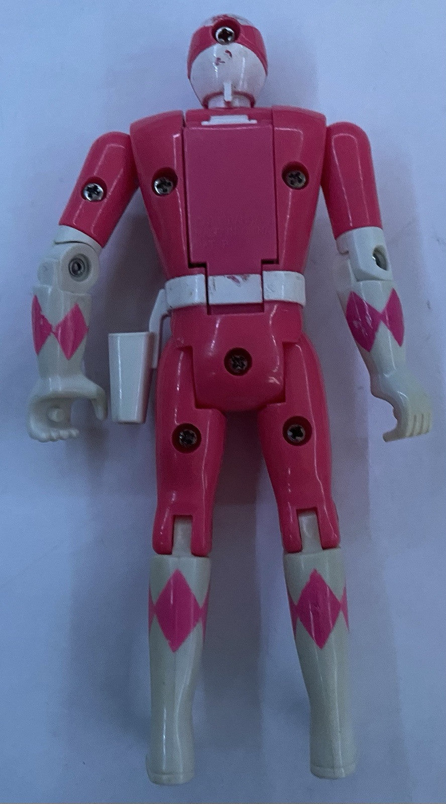 Mighty Morphin Power Rangers Auto Morphin Pink Ranger Flip Heads 1993 Bandai