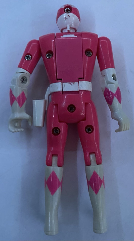 Mighty Morphin Power Rangers Auto Morphin Pink Ranger Flip Heads 1993 Bandai