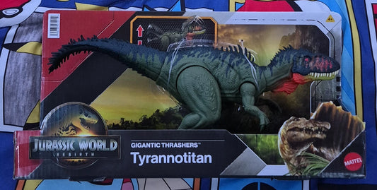 Jurassic World Rebirth Tyrannotitan Gigantic Thrashers Mattel NEW