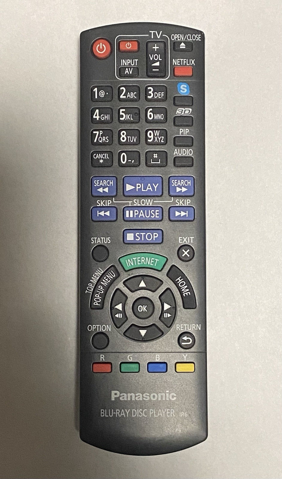 Genuine Universal Panasonic Remote Control for Blu-Ray Disc Player TESTED