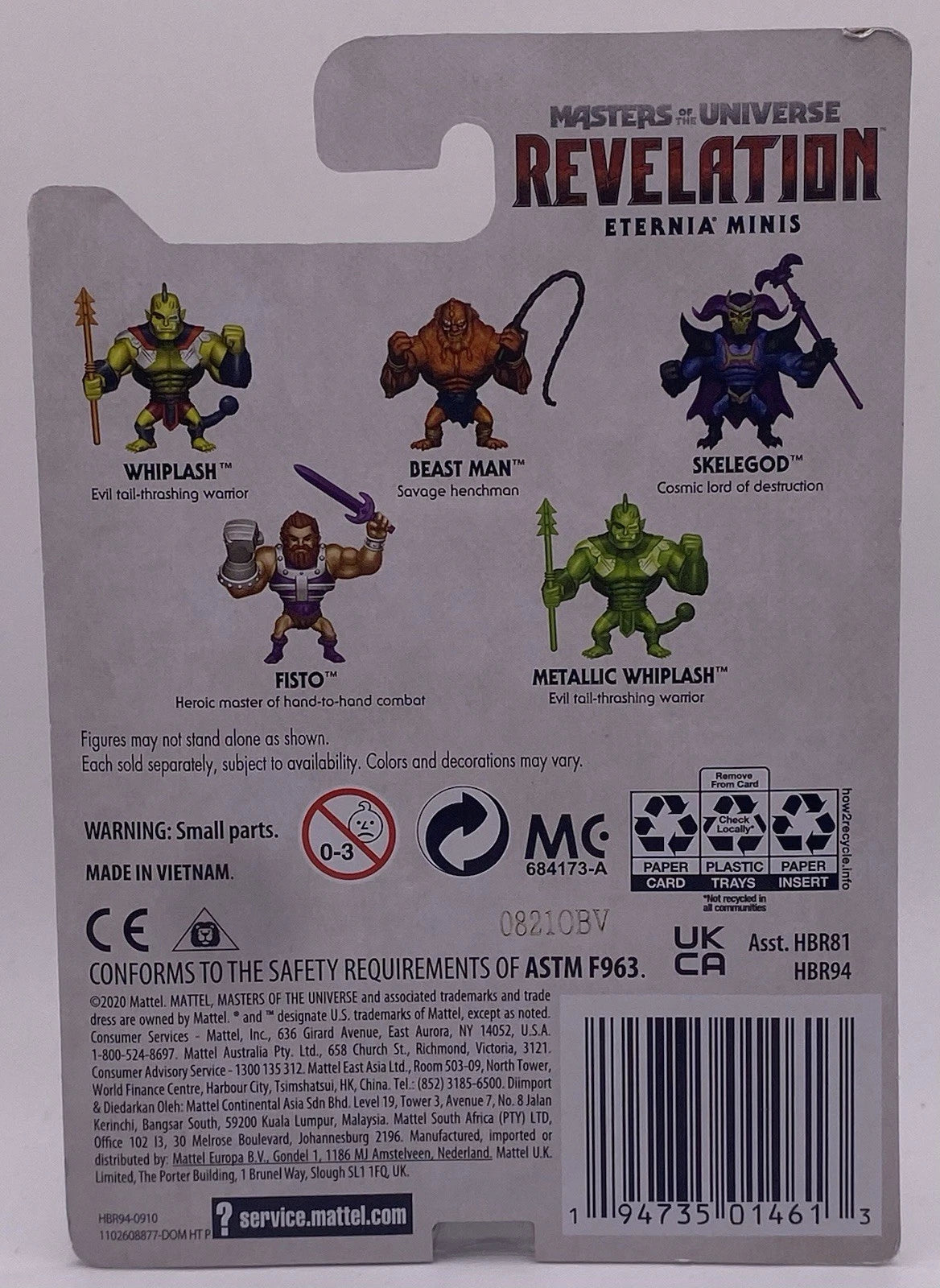Masters of the Universe Revelation Eternia Minis Lot of 5 Whiplash Beast Man