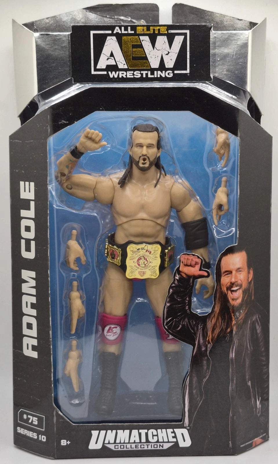 AEW Unmatched Series 10 Adam Cole #75 Action Figure Jazwares New Sealed