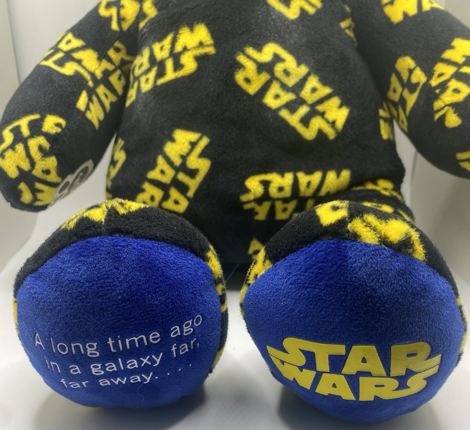 Build-A-Bear Workshop Star Wars Print 16" Teddy Bear Plush Rare Logo BAB