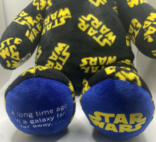 Build-A-Bear Workshop Star Wars Print 16" Teddy Bear Plush Rare Logo BAB