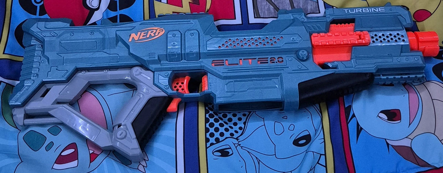 Nerf Elite 2.0 Turbine CS-18 Motorised Blaster/Missing Darts & 18-Dart Clip