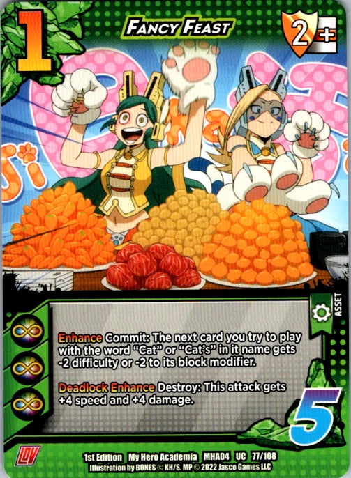 Fancy Feast Unlimited Edition Normal Uncommon UniVersus: My Hero Academia: League