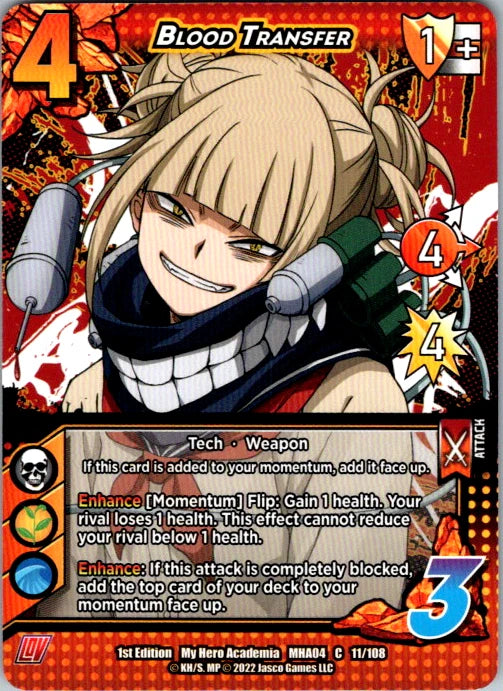 Blood Transfer Unlimited Edition Normal Common UniVersus: My Hero Academia: LOV